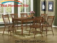 Woodward Rustic Oak Dining Table by Crown Mark 