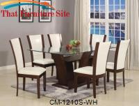 Camelia Side Chair White by Crown Mark 