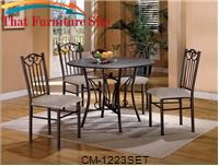 Hayes 5-pk Dinette Table and 4 Chairs by Crown Mark 