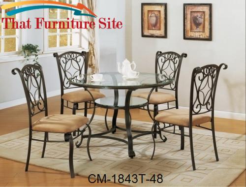 Jessica Round Table Base by Crown Mark  | Austin