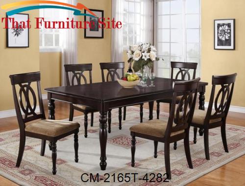 Diana Dining Table (1 X 18&quot; Lfaf) by Crown Mark  | Austin