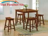 Kyoto Counter Height 5 Pc Set by Crown Mark 