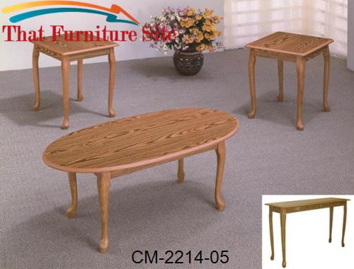 Oak Q.Ann Sofa Table by Crown Mark  | Austin