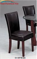 Mitchell Bicast Chair Cherry Legs by Crown Mark 