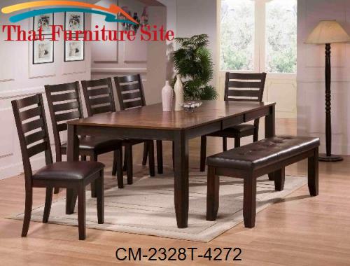 Elliott Dining Table(1X18&quot; B.Leaf) by Crown Mark  | Austin