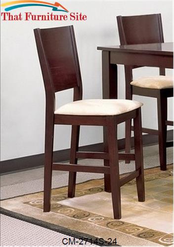 Brandy Counter Height Chair by Crown Mark  | Austin