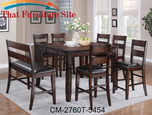 Maldives Counter Height Table by Crown Mark  | Austin