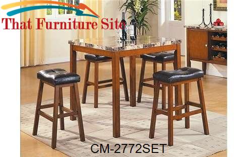 Aaron Counter Height Table Set by Crown Mark  | Austin