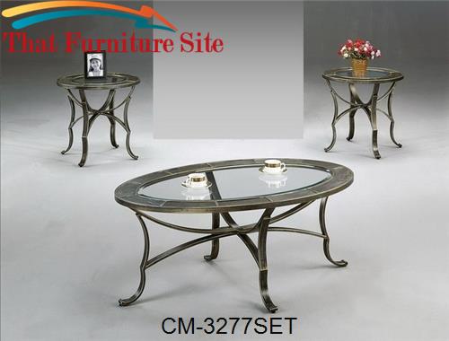 Miranda 3PC Coffee Table Set by Crown Mark  | Austin