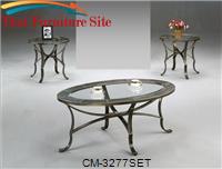 Miranda 3PC Coffee Table Set by Crown Mark 