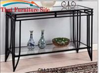 Matrix Metal Console Table by Crown Mark 