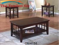 Camino Coffee and 2 End Tables by Crown Mark 