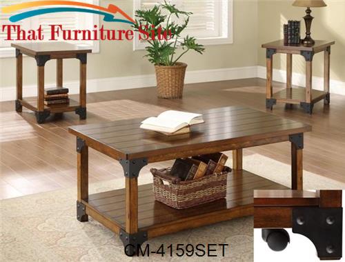 William Coffee and 2 End Table Set by Crown Mark  | Austin