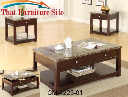 Reggio Coffee Table W/Caster by Crown Mark  | Austin