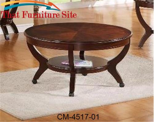 Brownstown Round Coffee Table by Crown Mark  | Austin