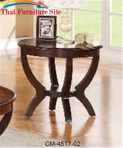 Brownstown Round End Table by Crown Mark  | Austin