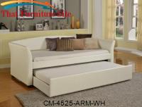 Tranquil Daybed Arm White by Crown Mark 