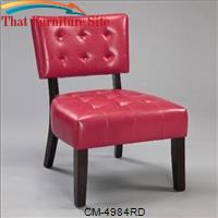 Beverly Accent Red Chair by Crown Mark 