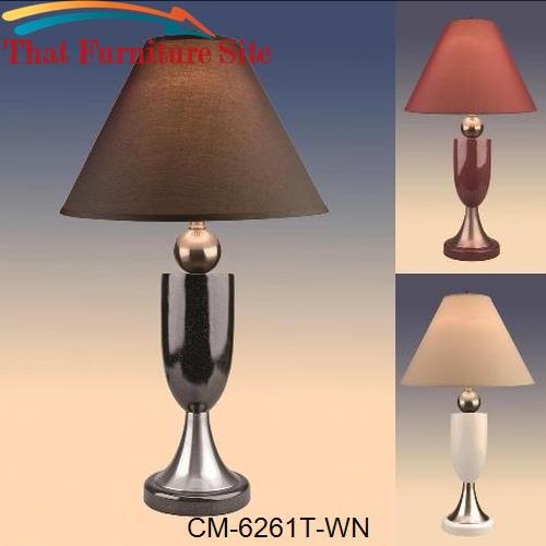 Henna Table Lamp 31&quot;H Wine by Crown Mark  | Austin