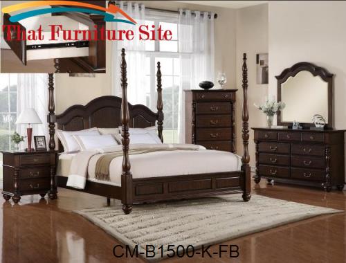 Georgia King Tall Post Footboard by Crown Mark  | Austin