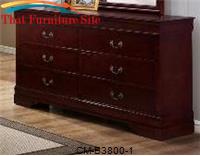 Louis Philip Cherry Dresser by Crown Mark 