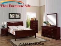 Rail For B3800-F Bed K/D Cherry by Crown Mark 