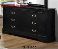 Louis Philip Black Dresser by Crown Mark 