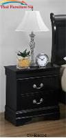 Louis Philip Black Night Stand by Crown Mark 