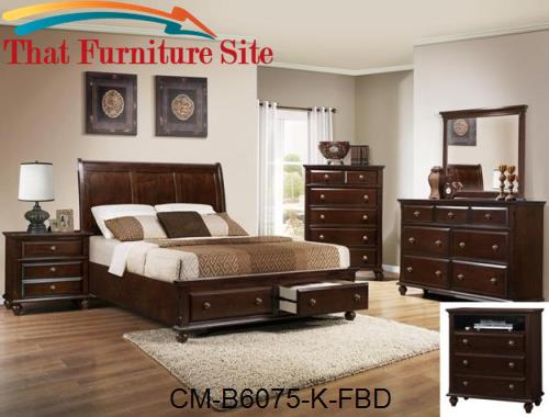 Portsmouth K. Storage Footboard/Drw by Crown Mark  | Austin