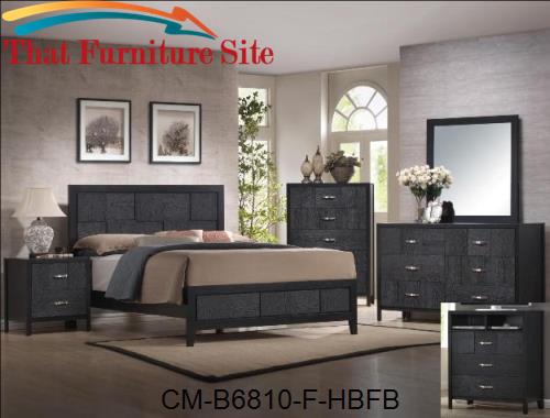 Bergamo Full Head/Footboard -Black by Crown Mark  | Austin