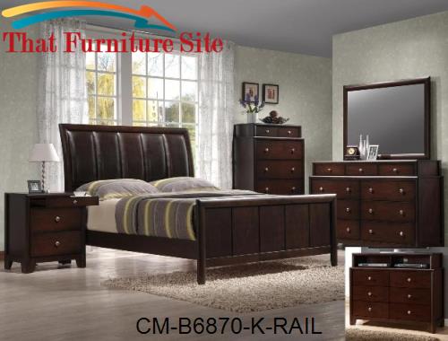 Torino King Rail by Crown Mark  | Austin