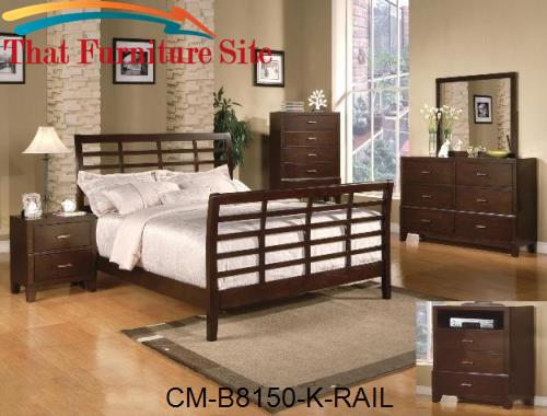 Serena King Rail by Crown Mark  | Austin