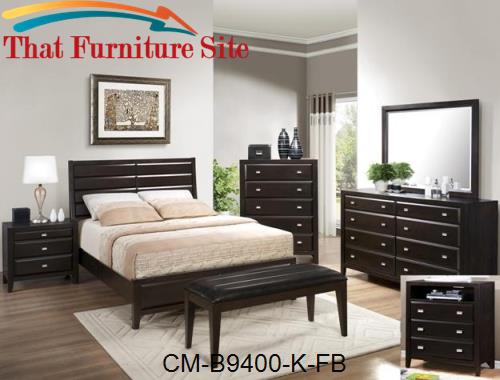 Pinnacle King Footboard by Crown Mark  | Austin