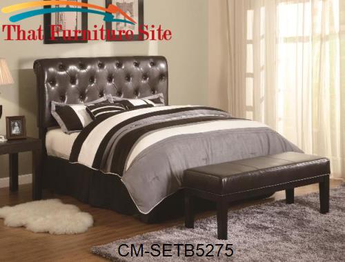 Berkley Tufted Headb by Crown Mark  | Austin