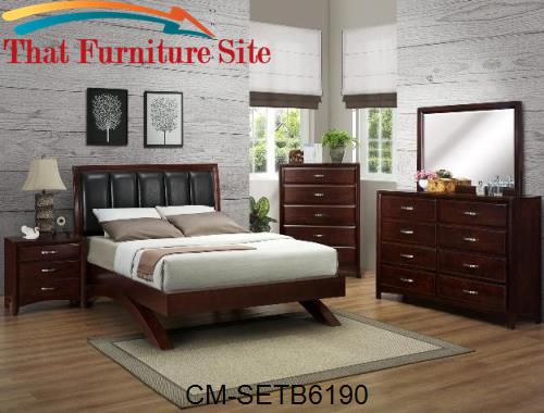 Vera Upholstered Bed by Crown Mark  | Austin