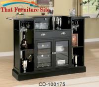 Inwood Contemporary Bar with Wine Rack and Stemware Storage by Coaster Furniture 