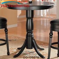 Lathrop Classic Round Bar Table with Pedstal Base by Coaster Furniture 