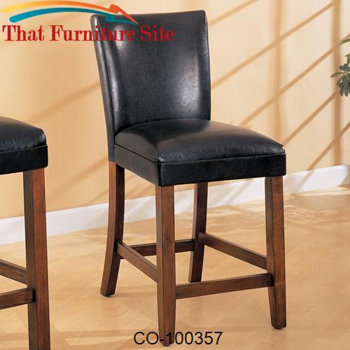 Telegraph 24&quot; Faux Leather Bar Stool by Coaster Furniture  | Austin