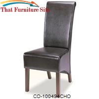 Dining Chairs and Bar Stools Rolled Back Parson Dining Chair by Coaster Furniture 