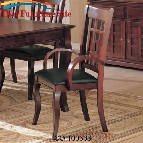 Newhouse Arm Chair with Faux Leather Seat by Coaster Furniture  | Aust