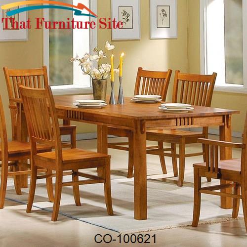 Marbrisa Rectangular Leg Dining Table by Coaster Furniture  | Austin