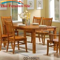 Marbrisa Rectangular Leg Dining Table by Coaster Furniture 