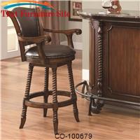 100670 Traditional 29&quot;H Bar Stool by Coaster Furniture 