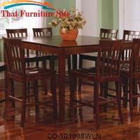 Pines Counter Height Dining Leg Table with Leaf by Coaster Furniture 