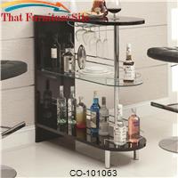 Bar Units and Bar Tables Contemporary Black Bar Table by Coaster Furniture 