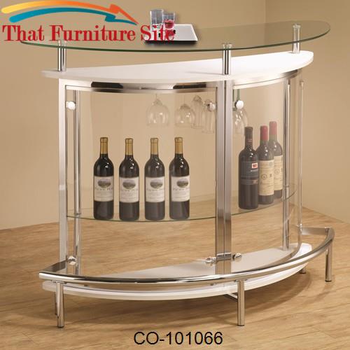 Bar Units and Bar Tables Contemporary Bar Unit with Clear Acrylic Fron