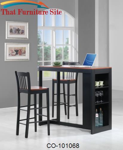 Bar Units and Bar Tables 3 Piece Pub Table Set by Coaster Furniture  |