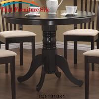 Brannan Round Single Pedestal Dining Table by Coaster Furniture 