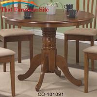 Brannan Round Single Pedestal Dining Table by Coaster Furniture 