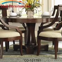 Cresta Round Pedestal Dining Table by Coaster Furniture 